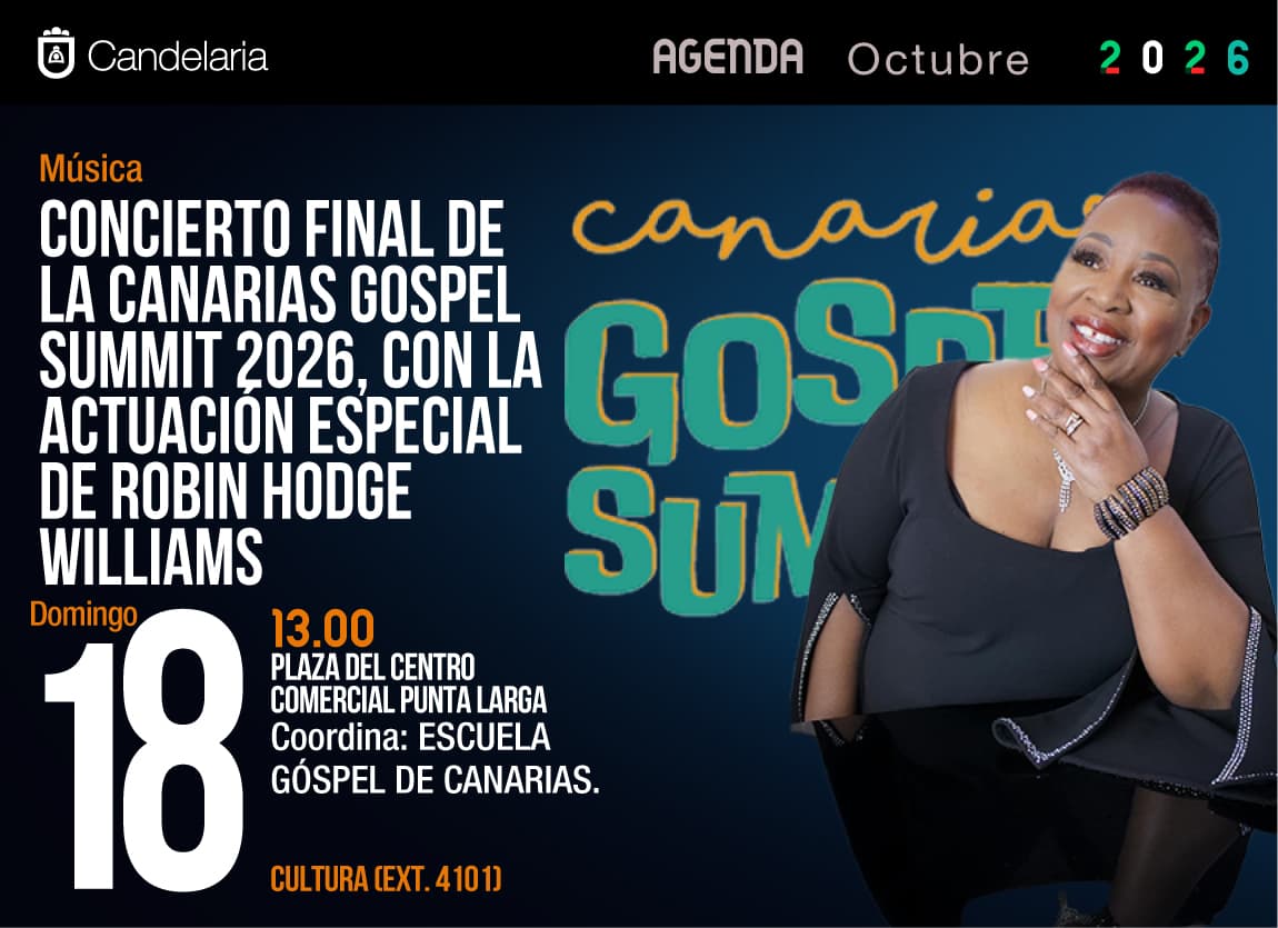 Concierto final de la Canarias Gospel Summit 2026, con la actuación especial de Robin Hodge Williams