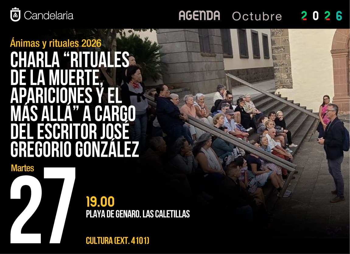 Charla “Rituales de la muerte, apariciones y el más allá”, a cargo del escritor José Gregorio González