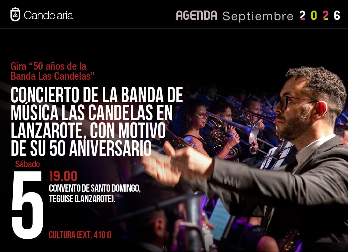 Concierto de la Banda de Música Las Candelas en Lanzarote con motivo de su 50 Aniversario