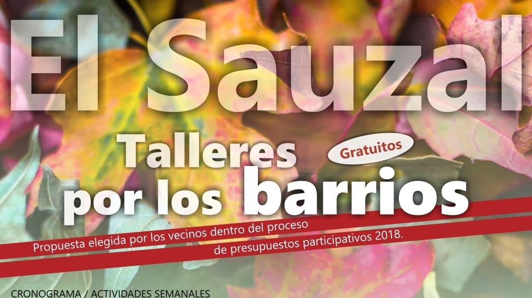 Talleres gratuitos por los barrios -Temporada 2026/2027