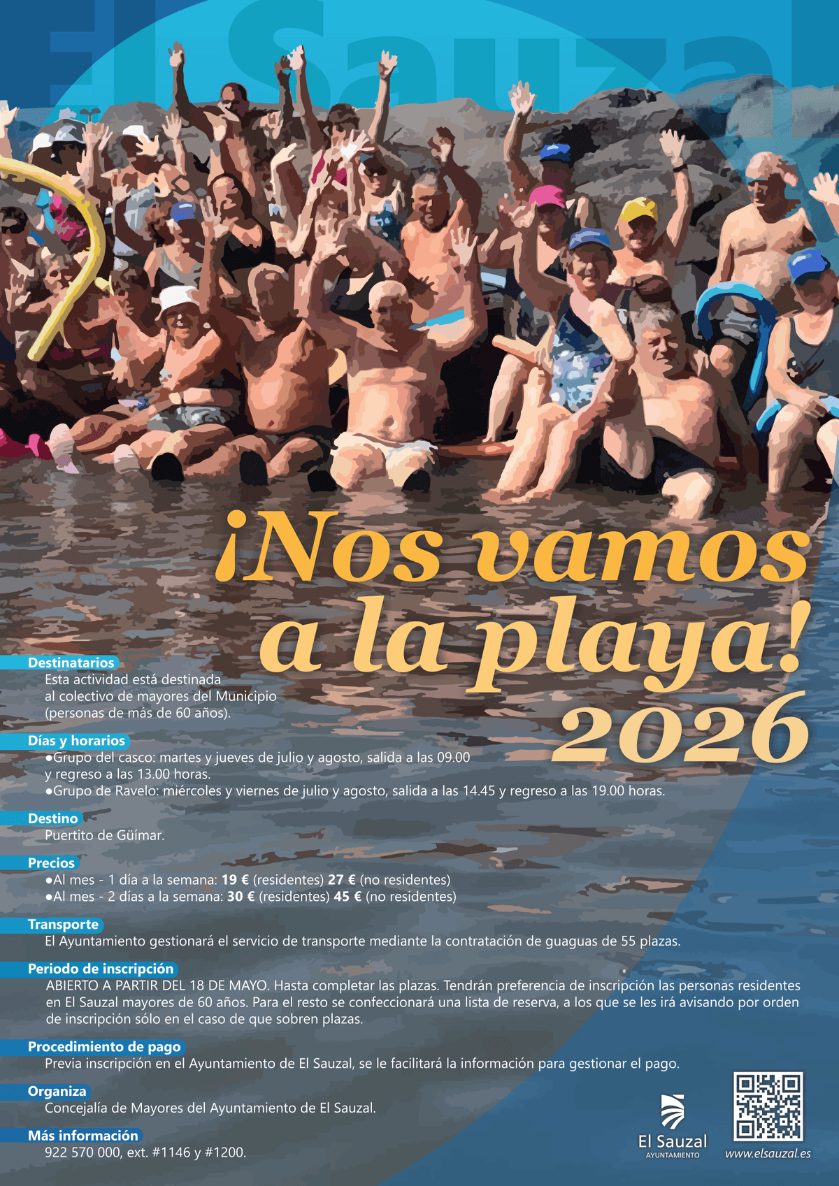 Actividad para mayores ¡Nos vamos a la playa! 2026