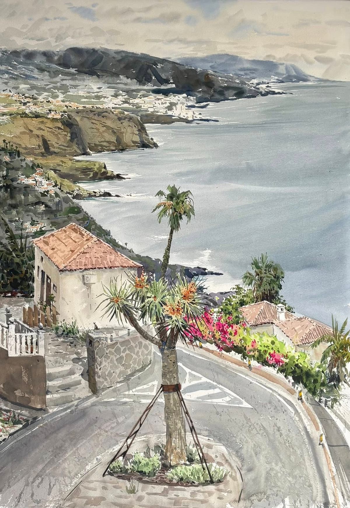 Exposición de acuarelas de la artista Iulia Gupalo en El Sauzal