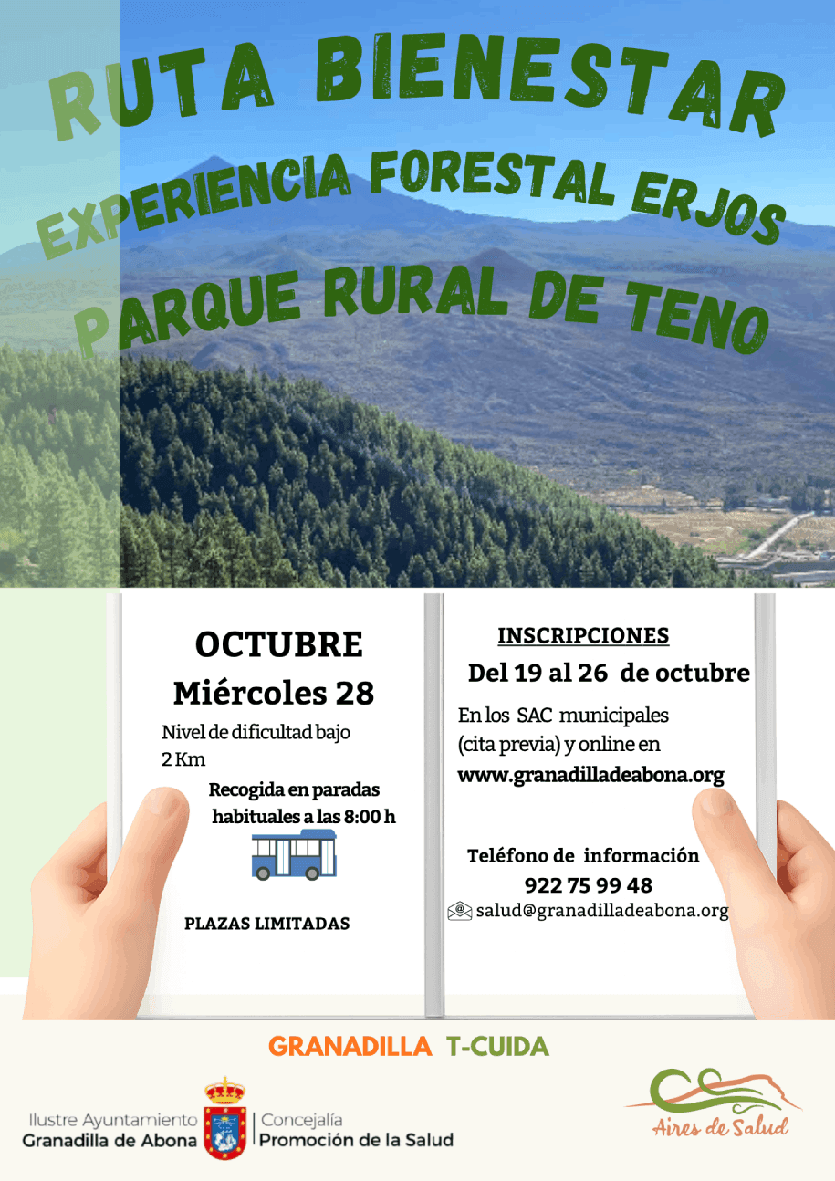 ‘Ruta Bienestar ‘Experiencia Forestal Erjos,’ en el Parque Rural de Teno